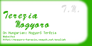 terezia mogyoro business card