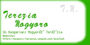 terezia mogyoro business card